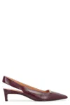 Tod's Pointed Toe Kitten Heel Slingback Pump In Brown