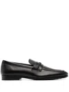 Tod's Leather Slip-on Loafers In Black