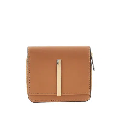 Tod's Leather Small Bi-fold Wallet In Brown