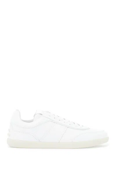 Tod's Leather Sneaker Tabs With In White