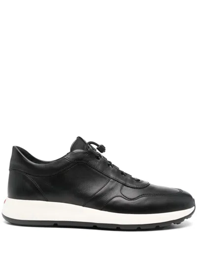 Tod's Leather Red Dot Sneakers In Black