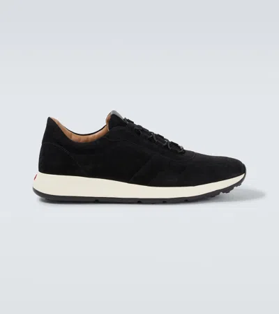 Tod's Leather Sneakers In Black