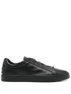 Tod's Smooth Leather Sneakers With Design In Black