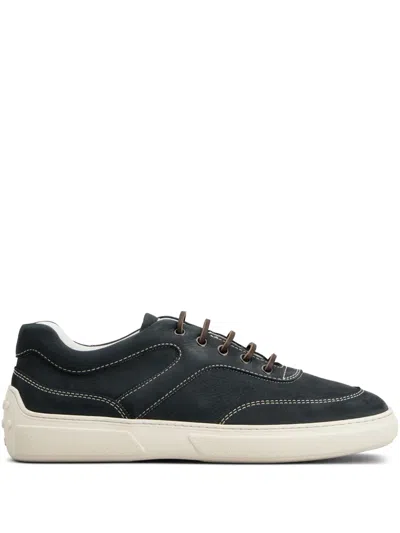 Tod's Leather Sneakers In Blue