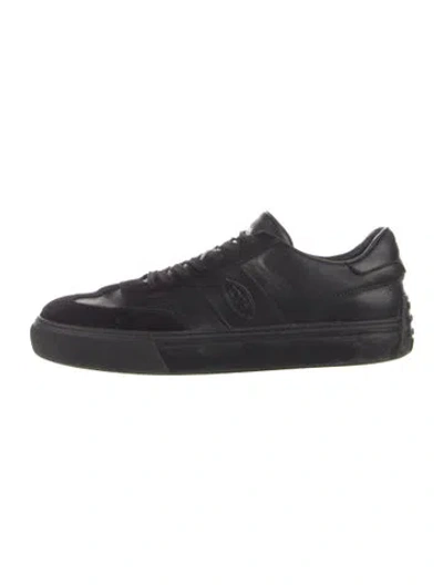 Pre-owned Tod's Leather Sneakers In Blue