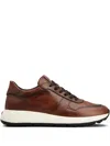 Tod's Leather Sneakers In Brown
