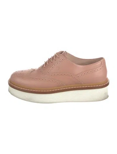 Pre-owned Tod's Leather Sneakers In Brown