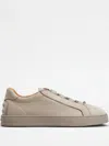 Tod's Leather Sneakers In Grey