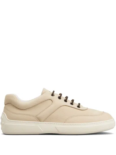 Tod's Leather Sneakers In Neutrals
