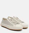 Tod's Leather Sneakers In Neutral