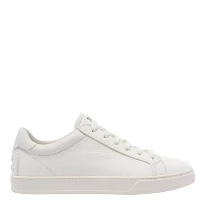 TOD'S HAMMERED LEATHER TRAINERS