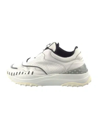 Pre-owned Tod's Leather Sneakers In White