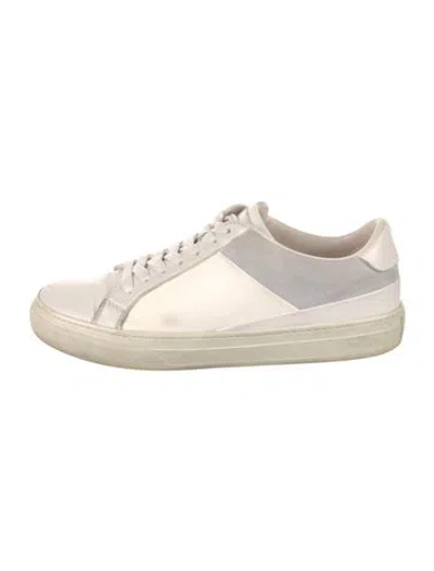 Pre-owned Tod's Leather Sneakers In White