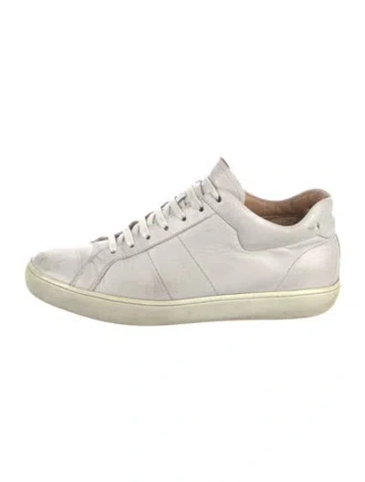 Pre-owned Tod's Leather Sneakers In White