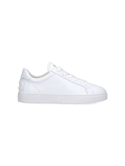 Tod's Leather Sneakers In White