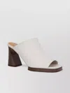 Tod's Leather Square Toe Platform Mules