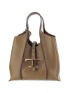 Tod's Leather T-buckle Shoulder Bag