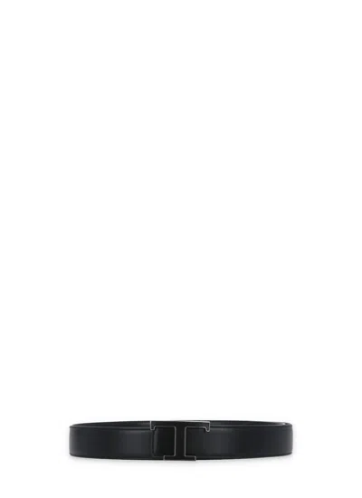 TOD'S LEATHER T TIMELESS BELT