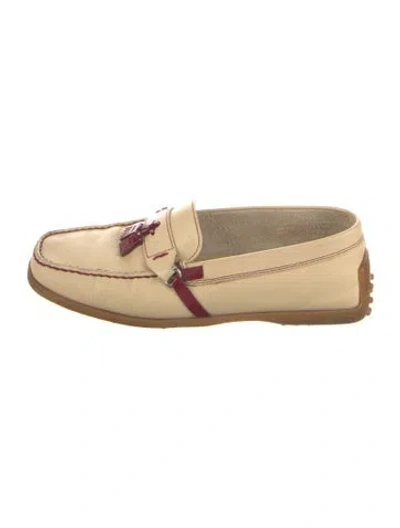 Pre-owned Tod's Leather Tassel Accents Loafers