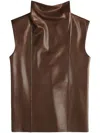 TOD'S LEATHER TOP