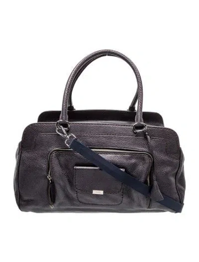 Pre-owned Tod's Leather Top Handle Bag In Black