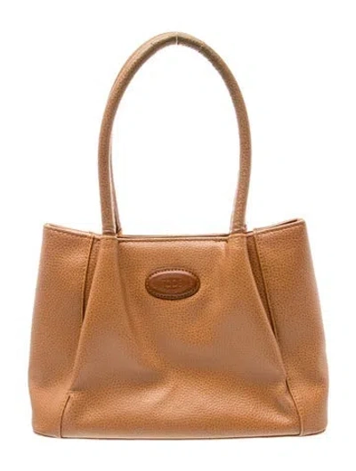 Pre-owned Tod's Leather Top Handle Bag In Brown