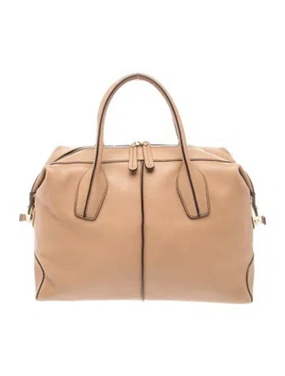 Pre-owned Tod's Leather Top Handle Bag In Brown