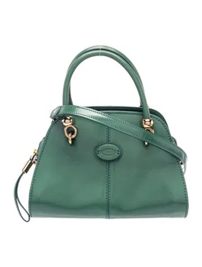 Pre-owned Tod's Leather Top Handle Bag In Green