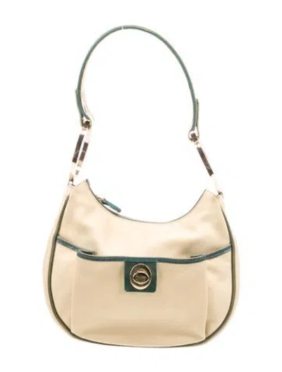 Pre-owned Tod's Leather Top Handle Bag In Neutral