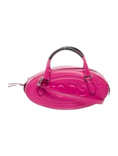 Pre-owned Tod's Leather Top Handle Bag In Pink