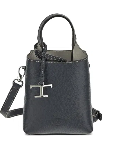 Tod's Leather Tote Bag In 蓝色
