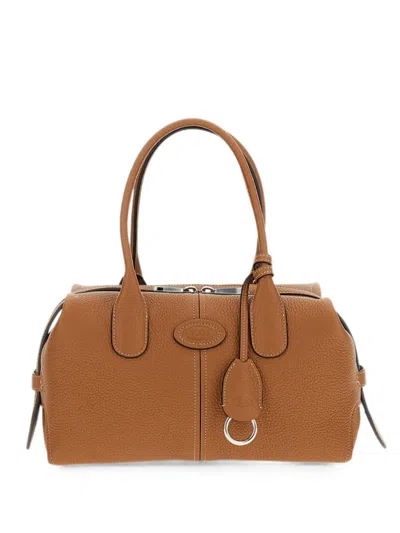 Tod's Leather Tote Bag In Brown