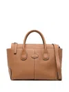 Tod's Leather Tote Bag In Brown