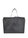 Tod's Leather Tote Bag In Graphite