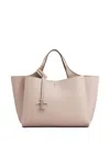 Tod's Leather Tote Bag In Neutral