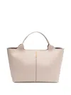 Tod's Leather Tote Bag In Neutrals
