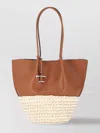 Tod's Leather Tote Bag With Dual Handles And Structured Shape In Brown
