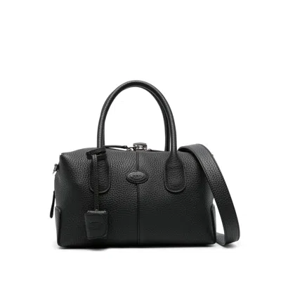 Tod's Di Bag Leather Tote Bag In Black