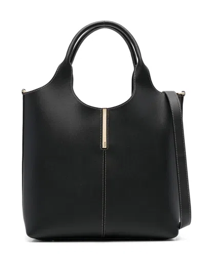 Tod's Leather Tote In Black