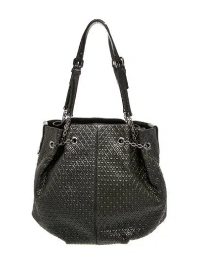 Pre-owned Tod's Leather Tote In Black