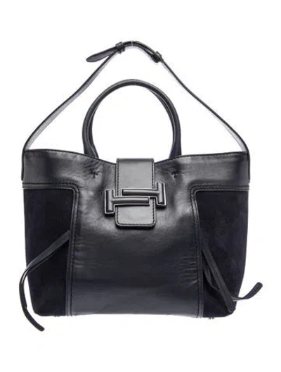Pre-owned Tod's Leather Tote In Blue