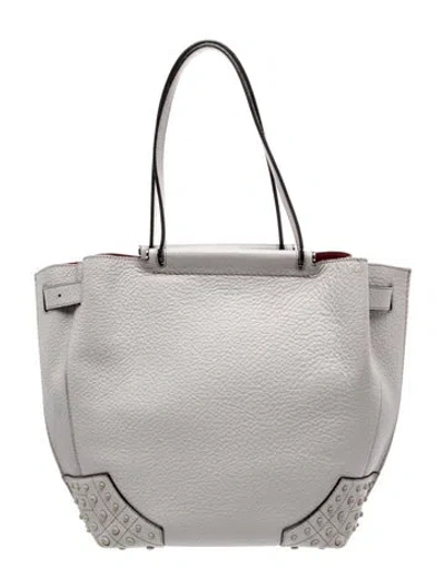Pre-owned Tod's Leather Tote In Gray