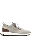Tod's Sock Sneakers In Technical Fabric And Leather In Grey