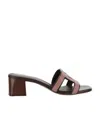 Tod's Interwoven-strap Slip-on Mules In Black