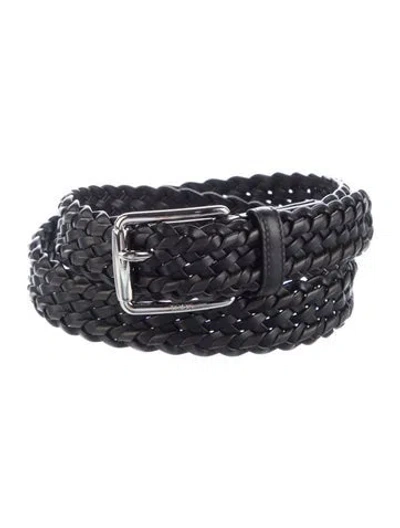 Pre-owned Tod's Leather Waist Belt In Black