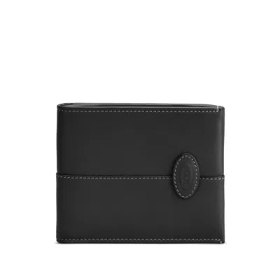 Tod's Leather Wallet In Black
