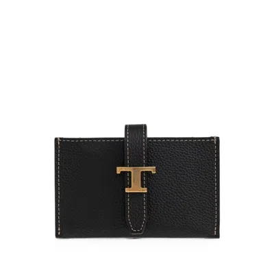 Tod's Leather Wallet In Black