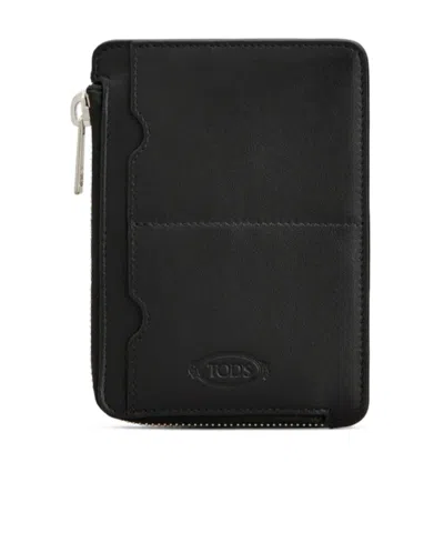 Tod's Leather Wallet In Black