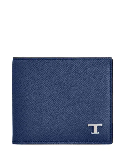 Tod's Leather Wallet In Blue