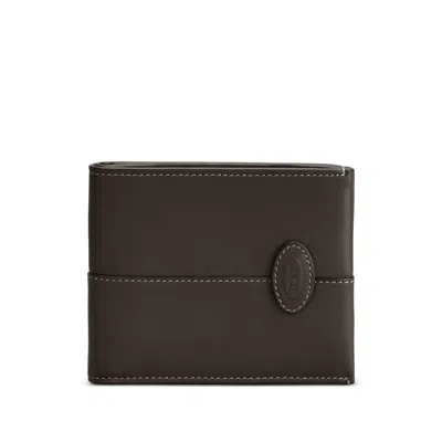 Tod's Leather Wallet In Brown